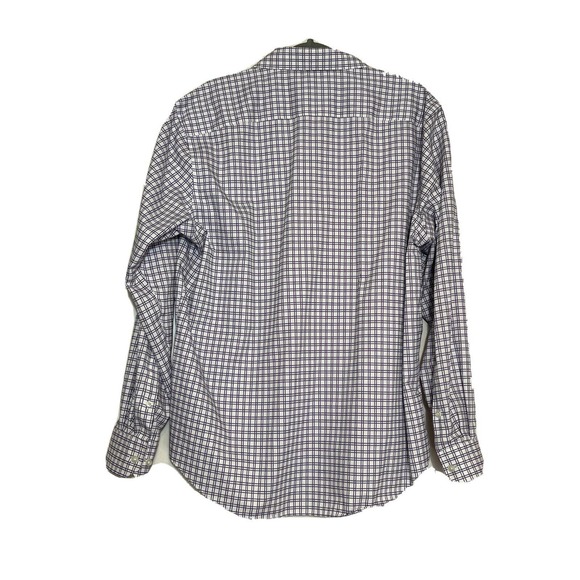 EGARA Men’s XL Shirt Purple Plaid Long Sleeves - Picture 3 of 4